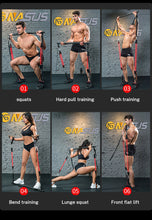 Load image into Gallery viewer, Yoga/Pilates Fitness Stick Tension Bar &amp; Resistance Band Set
