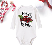 Load image into Gallery viewer, Merry Christmas Long Sleeve Romper
