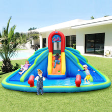 Load image into Gallery viewer, Inflatable Bounce House, Water Splash Pool, Dual Slides, Climbing Wall
