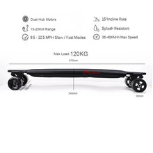 Load image into Gallery viewer, 4 Wheel Longboard Electric Skateboard with Remote
