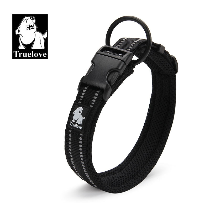 Adjustable Padded 3M Reflective Mesh Dog Collar