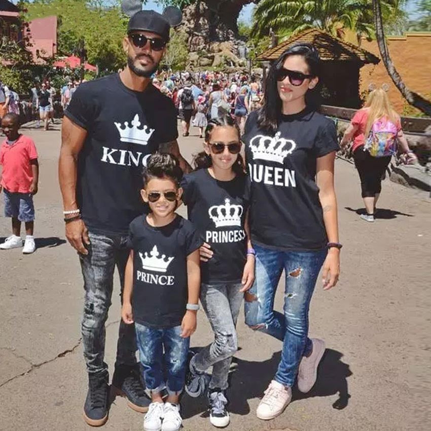 King, Queen. Prince & Princess Crown Family Matching T-shirts