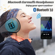 Load image into Gallery viewer, Bluetooth 5.0 Headphone Earmuffs with Foldable Music Earmuff &amp; Built-in Speaker
