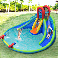 Load image into Gallery viewer, Inflatable Bounce House, Water Splash Pool, Dual Slides, Climbing Wall
