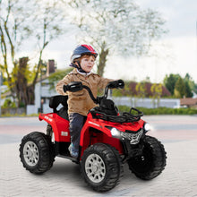 Load image into Gallery viewer, 12V Kids Ride On Electric 4-Wheeler Quad 2 Speeds w/Headlights, Red
