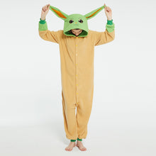 Load image into Gallery viewer, The Mandalorian Yoda Baby Grogu Pajamas
