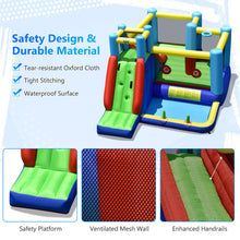 Load image into Gallery viewer, Inflatable Bounce House 8-in-1 Kids Inflatable Bouncer with Slide (Without Blower)
