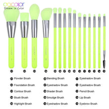 Load image into Gallery viewer, Docolor Neon Makeup Brushes 10/15pcs Sets
