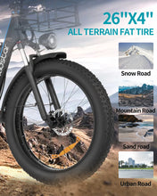 Load image into Gallery viewer, E-bike 26 Inch Fat Tire Off Road 1500W/48V/20AH
