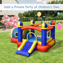 Load image into Gallery viewer, Inflatable Kids Bounce House w/ Slide Jumping Playhouse Castle with 550W Blower
