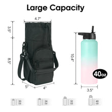 Load image into Gallery viewer, Water Bottle Holder with Strap and Pockets
