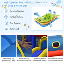 Load image into Gallery viewer, Inflatable Kids Bounce House w/ Slide Jumping Playhouse Castle with 550W Blower
