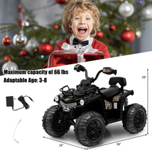 Load image into Gallery viewer, Babyjoy 12V Kids Ride On Electric 4-Wheeler Quad w/Mp3 &amp; Headlights
