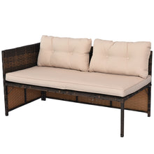 Load image into Gallery viewer, 3-Piece Wicker Rattan Patio Furniture Sets, with Cushioned Lounge Chaise
