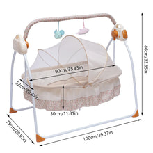 Load image into Gallery viewer, Electric Baby Cradle Automatic Rocking Bassinet
