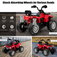 Load image into Gallery viewer, 12V Kids Ride On Electric 4-Wheeler Quad 2 Speeds w/Headlights, Red
