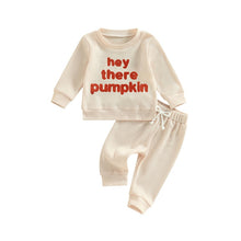 Load image into Gallery viewer, 2 Pcs Halloween Fuzzy Letter Long Sleeve Sweatshirt + Trousers Set
