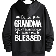 Load image into Gallery viewer, Grandma Drawstring Loose Hoodie
