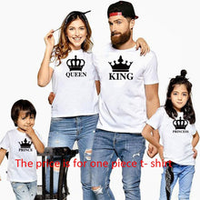 Load image into Gallery viewer, King, Queen. Prince &amp; Princess Crown Family Matching T-shirts
