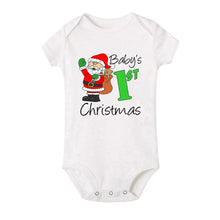 Load image into Gallery viewer, My First Christmas Baby Short Sleeve Romper
