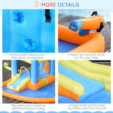 Load image into Gallery viewer, 5-in-1 Kids Inflatable Jumping Castle with Pool, Slide &amp; Climbing Walls
