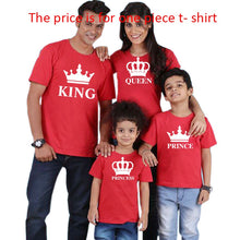 Load image into Gallery viewer, King, Queen. Prince &amp; Princess Crown Family Matching T-shirts
