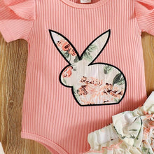 Load image into Gallery viewer, Baby Rabbit Romper, Shorts and Headband
