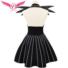 Load image into Gallery viewer, Jack Skellington Black Stripe Dress Cosplay
