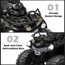 Load image into Gallery viewer, Babyjoy 12V Kids Ride On Electric 4-Wheeler Quad w/Mp3 &amp; Headlights
