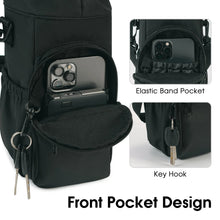 Load image into Gallery viewer, Water Bottle Holder with Strap and Pockets
