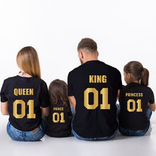 Load image into Gallery viewer, King, Queen. Prince &amp; Princess Crown Family Matching T-shirts
