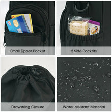 Load image into Gallery viewer, Water Bottle Holder with Strap and Pockets
