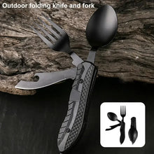 Load image into Gallery viewer, Stainless Steel  3 in 1 Travel Utensil
