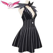 Load image into Gallery viewer, Jack Skellington Black Stripe Dress Cosplay
