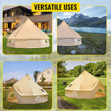 Load image into Gallery viewer, 4-12 Person Camping Tent, Waterproof Cotton Canvas
