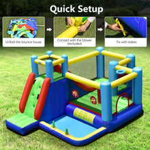 Load image into Gallery viewer, Inflatable Bounce House 8-in-1 Kids Inflatable Bouncer with Slide (Without Blower)
