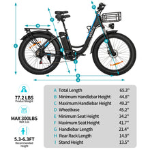 Load image into Gallery viewer, E-bike 26 Inch Fat Tire Off Road 1500W/48V/20AH
