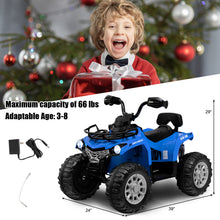 Load image into Gallery viewer, Babyjoy 12V Kids Ride On Electric 4-Wheeler Quad w/Mp3 &amp; Headlights
