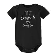 Load image into Gallery viewer, First Grandchild Coming Soon Announcement Bodysuits
