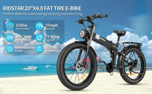 Load image into Gallery viewer, Foldable E-bike 26 inch 1500W/48V/20mAh
