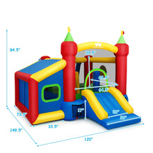 Load image into Gallery viewer, Inflatable Bounce House with Slide, Ball Pit and 480W Blower
