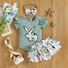 Load image into Gallery viewer, Baby Rabbit Romper, Shorts and Headband
