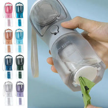 Load image into Gallery viewer, 3 in 1 Portable Pet Water Bottle Dispenser w/ Poop Bag
