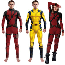 Load image into Gallery viewer, Wolverine/Deadpool Cosplay Jumpsuit
