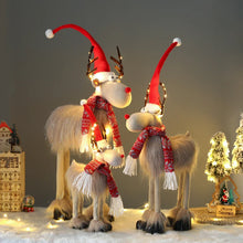 Load image into Gallery viewer, Standing Elk Plush Doll With LED Lights
