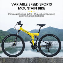 Load image into Gallery viewer, 27.5 Inch Foldable BMX Mountain Bike, 27 Speed
