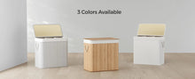 Load image into Gallery viewer, Bamboo Laundry Hamper with Lid
