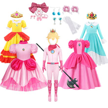 Load image into Gallery viewer, Princess Peach Dresses Cosplay Costumes for Kids
