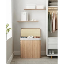 Load image into Gallery viewer, Bamboo Laundry Hamper with Lid
