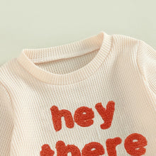 Load image into Gallery viewer, 2 Pcs Halloween Fuzzy Letter Long Sleeve Sweatshirt + Trousers Set
